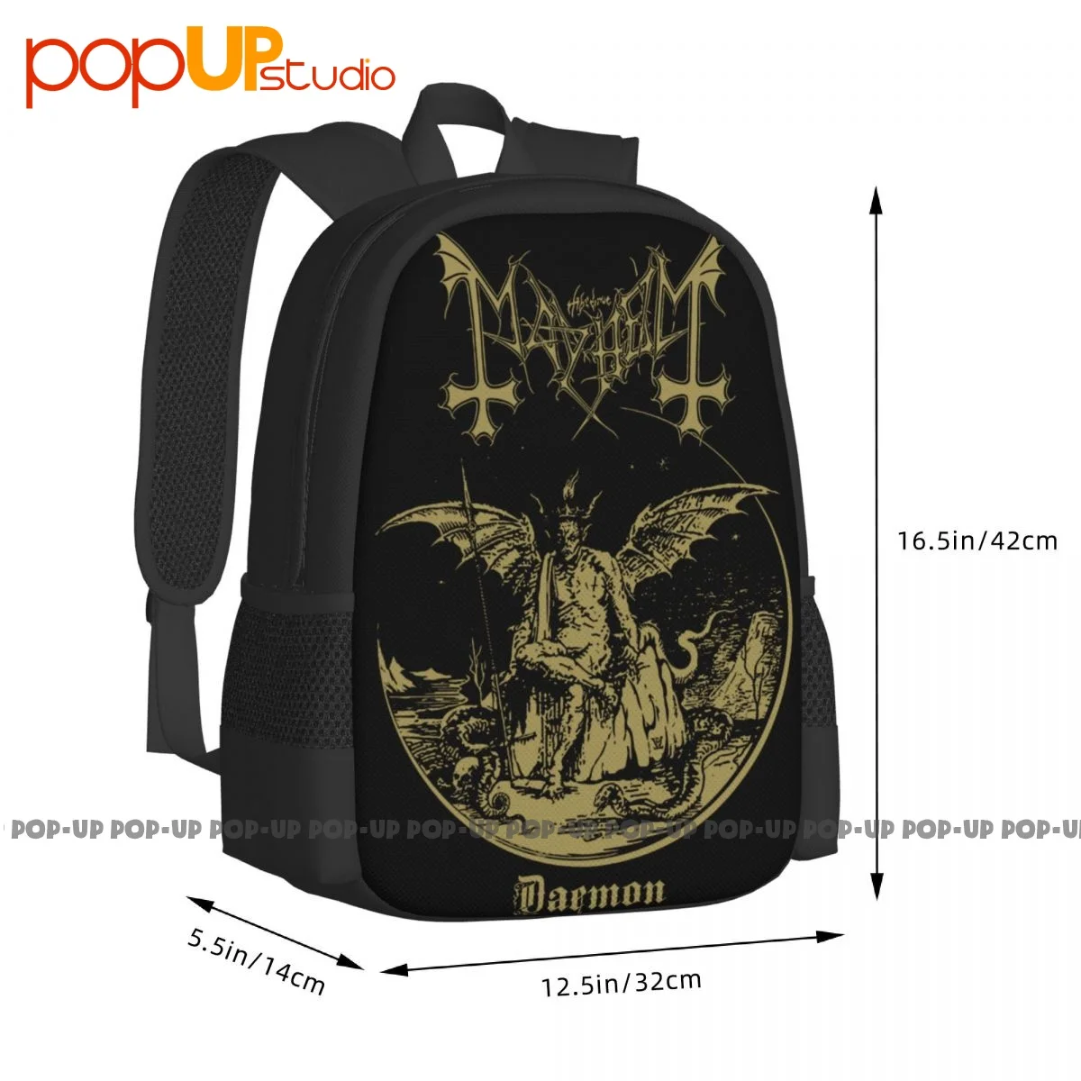 Mayhem Daemon czarny metalowy plecak Mayhem Band duża pojemność Hot Schoolbag spersonalizowany wielofunkcyjny