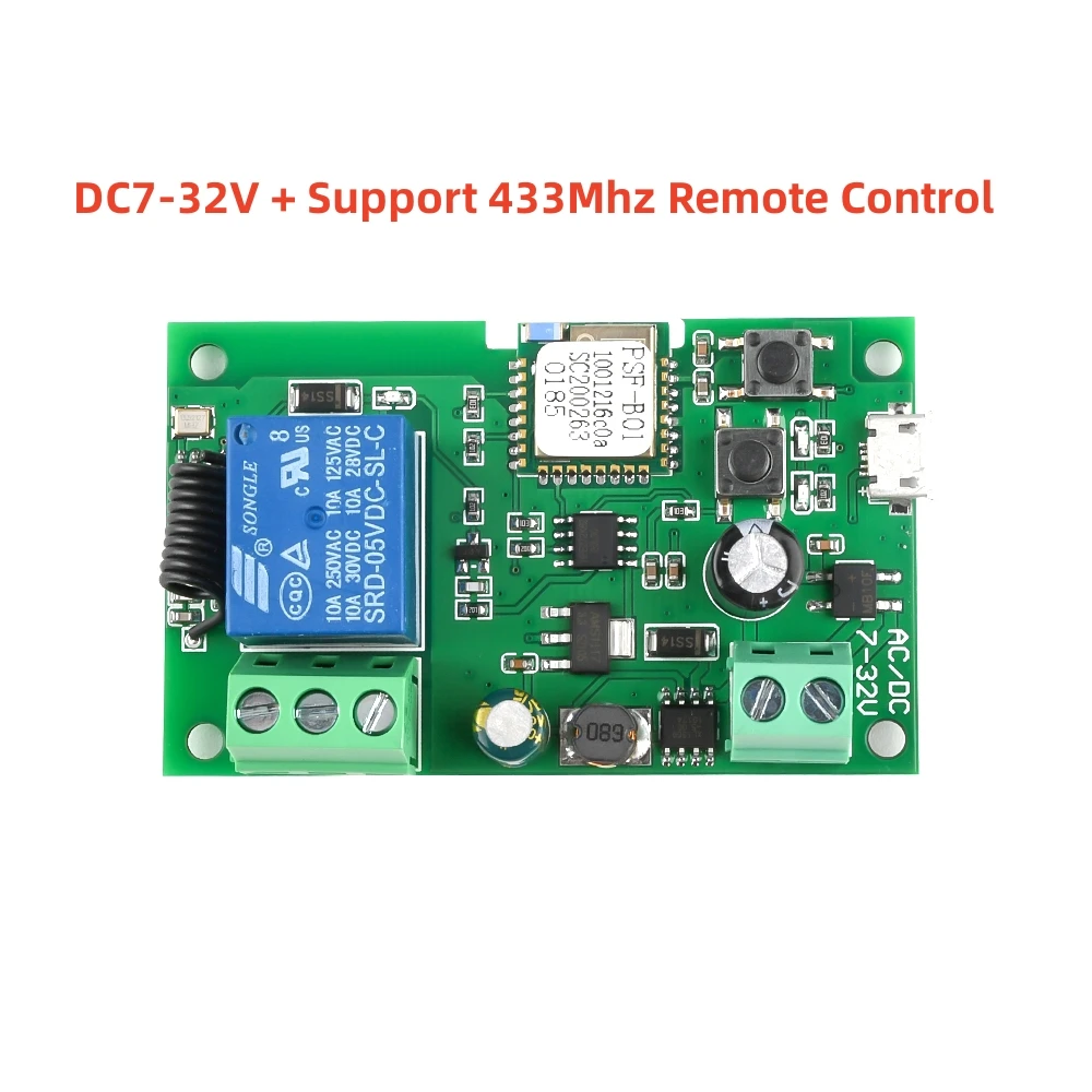 DC5V DC12V Wifi Relay Module for eWeLink APP Remote Control Self-lock Wireless Delay Relay for Smart Intelligent Home