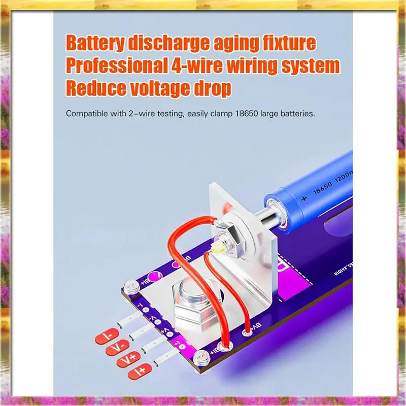 【AB07 Price 】New 20A 4-Wrie Battery Tests Stand 18650 Internal Resistance Capacity Tester Fixture Current Voltage Meter Detectio