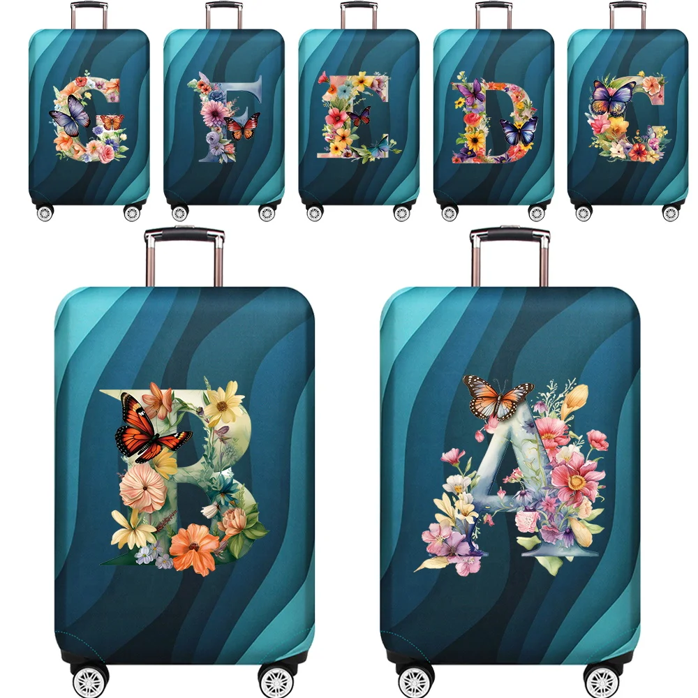 

Luggage Covers 18-32inch Protector Travel Luggage Suitcase Protective Cover Stretch Dust Covers Print Butterfly Letter Series