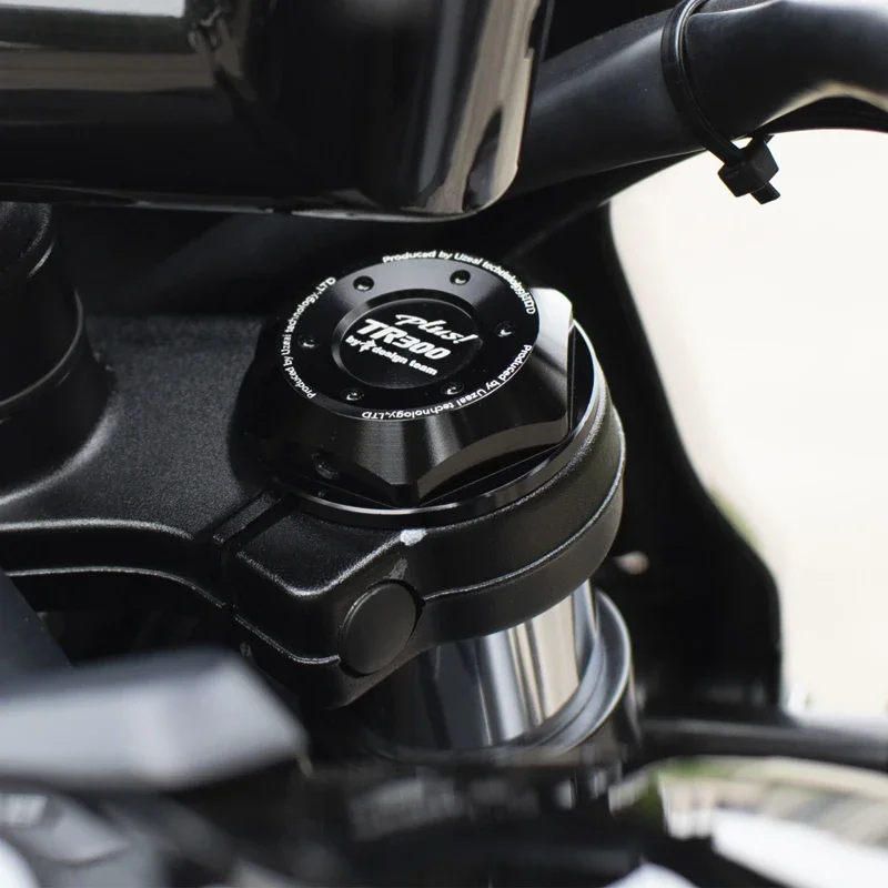 】CNC Front Damping Protective Decorative Cover Motorcycle Controls Steering Column Shock Absorber for Haojue TR300 Plus