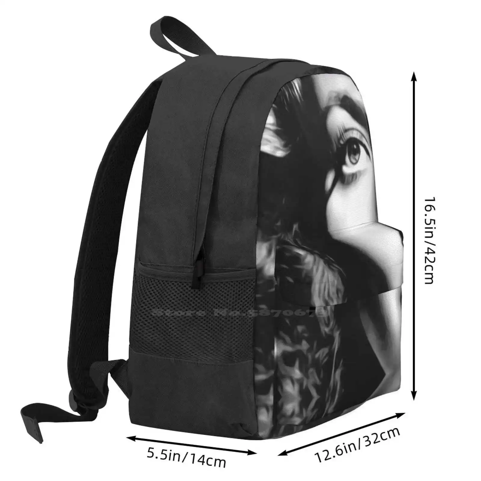 Portrait Of Joan , Famous American Actress In In Mid-Twentieth Century Backpacks For School Teenagers Girls Travel Bags Joan