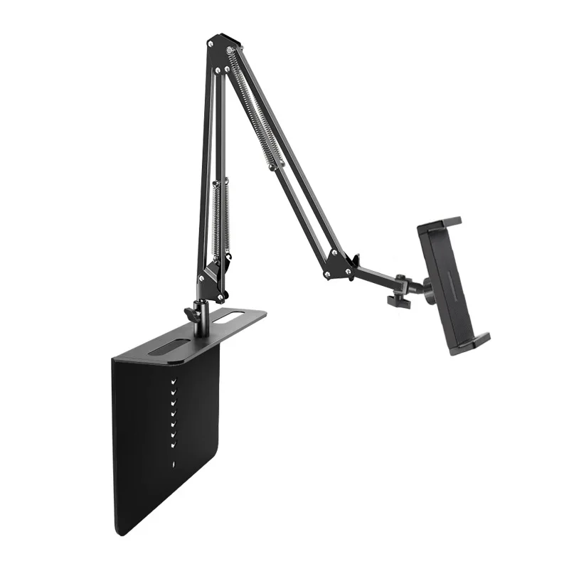 

Скрытый держатель для телефона и планшета (iPad) с дополнительным утяжелителем, регулируемый кронштейн, настольная подставка для кровати/рабочего стола с поворотом на 360° ° Вращение