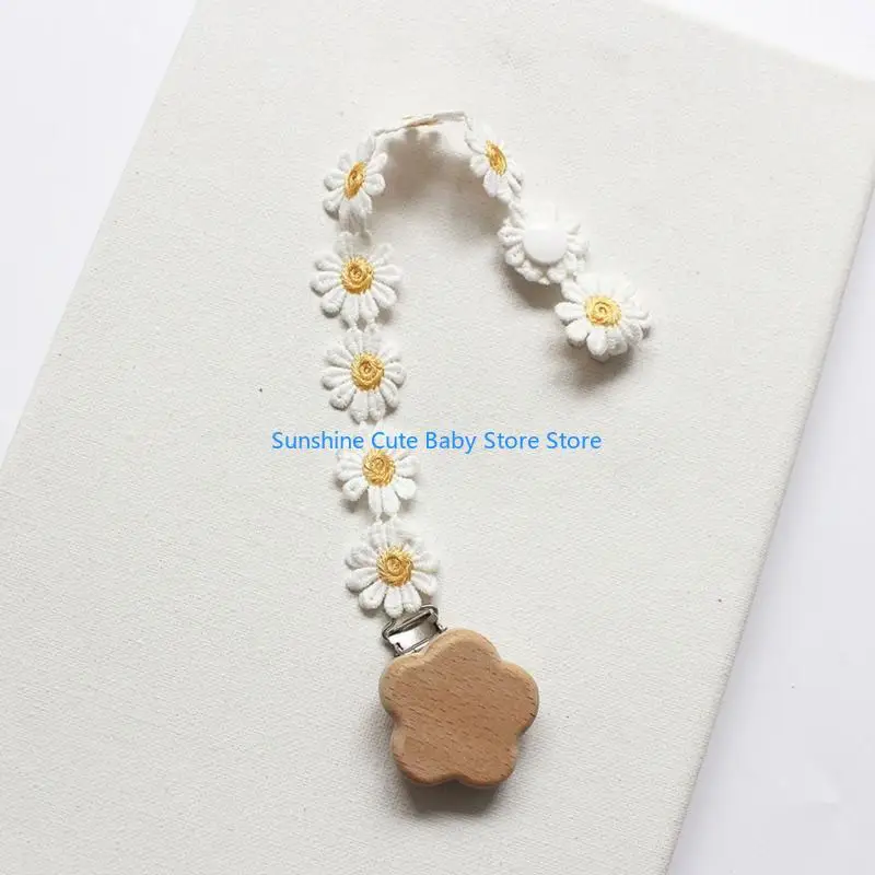 

C5AF Baby Pacifier Clip Small Lace Newborn Kids Infant Toddler Nipple Soother for Home Indoor Outdoor Anti Lost Cartoon