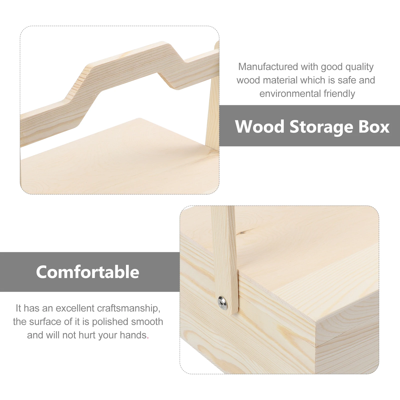 

Small Souvenir Photo Coin Wood Wooden Gift Case Wood Storage Case Portable Gift Box Storage Box Craft Container