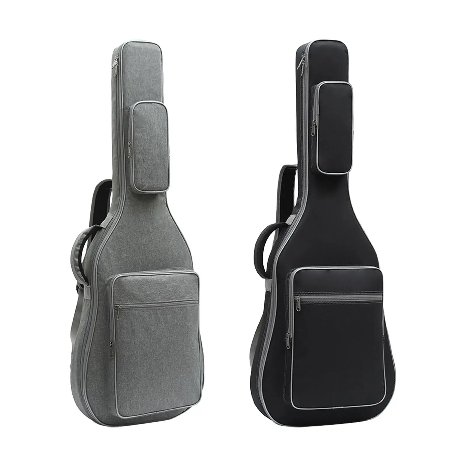 

Electric Guitar Case Wear Resistant Padding Two Pockets Bass Guitar Bag