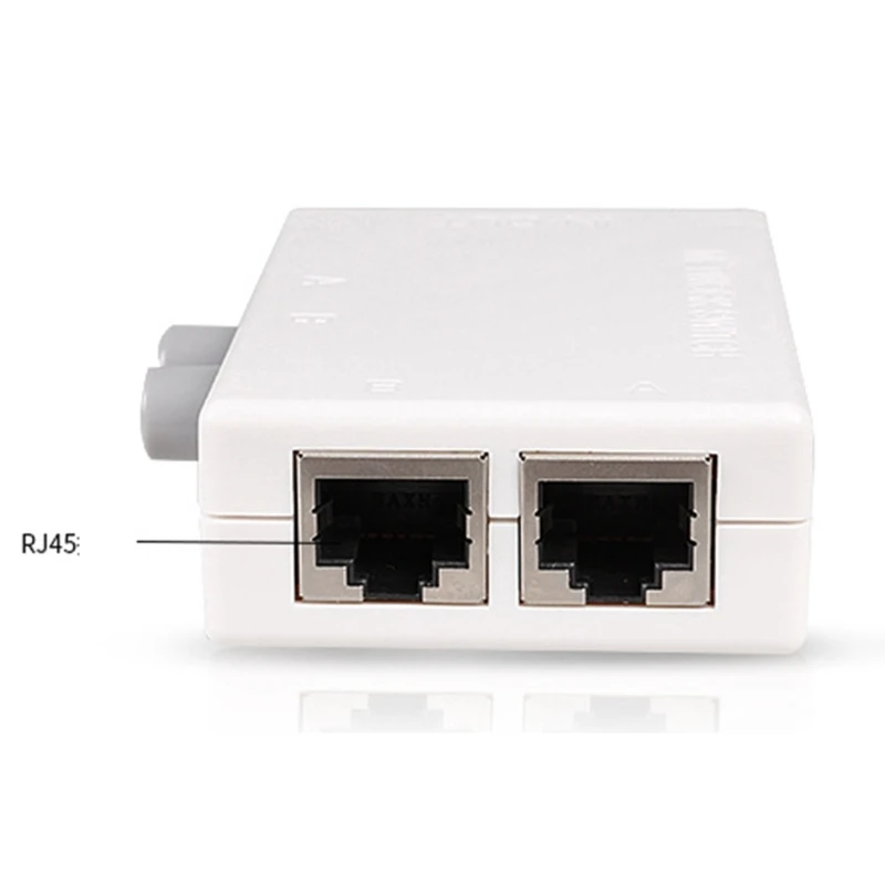 rete Ethernet Adattatore splitter rete RJ45 Extender 2 in 1 uscita