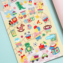 Korean Import Original BONITO Playground Cartoon Paper Stickers Scrapbooking Diy Journal Diary Sticker Cute Decor Gift