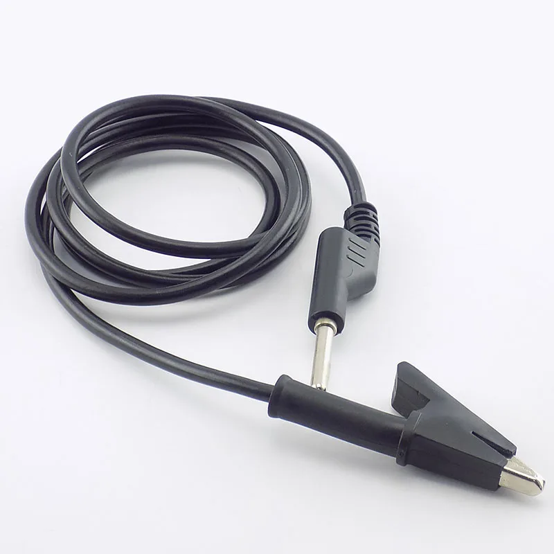 1M Double-end electrical Banana Plug and Alligator Clip Crocodile wire Test lead Wire Line 15A multimeter DIY Connector D5