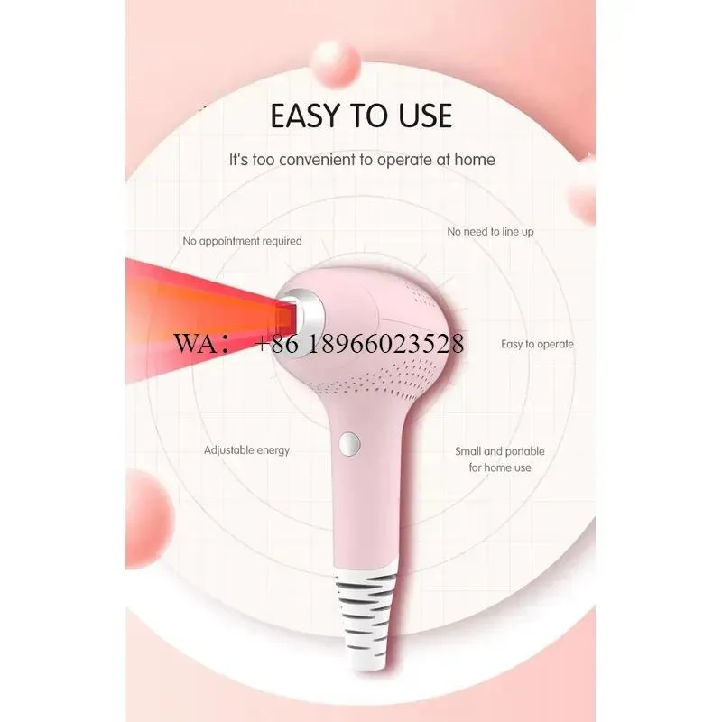 WMWMNU for Portable Home Use Hair Removal Sonic Facial Cleansing Care Beauty Device Kit