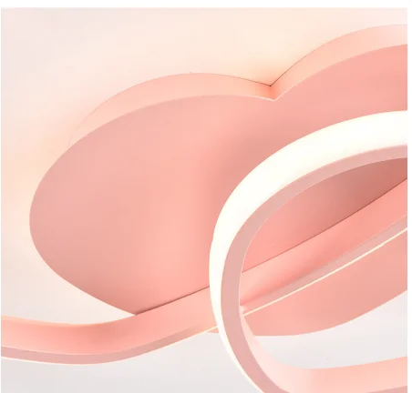 Ceiling S Lamp Dimmable Wedding Girls Room Light For Home Led Bedroom Women Princess Heart Shape