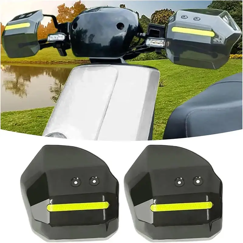 Easy to Install and Disassemble Hand Guard for Scooter Motorcycle ATV with Night Reflective Strip Wind Rain and Sun Protection