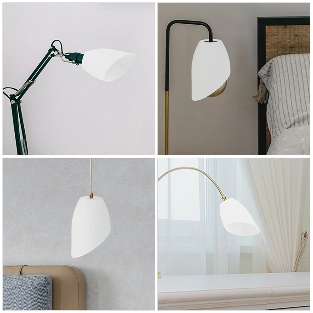 3Pcs Plastic Lampshade Set Inclined Lamp Covers Dustproof Replacement Shades for Table Lights Study Bedroom