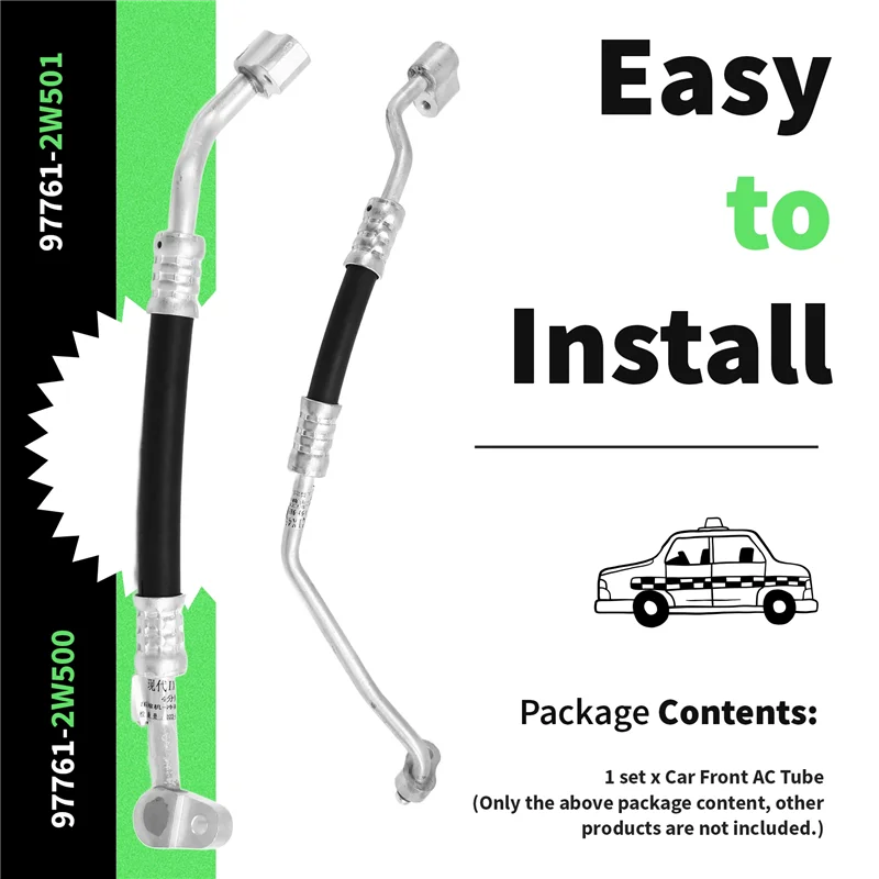 

NEW-977612W500 Автомобильный конденсатор переменного тока-передняя трубка кондиционера 977612W501 для Hyundai Santa Fe 2.4L 2013-2018