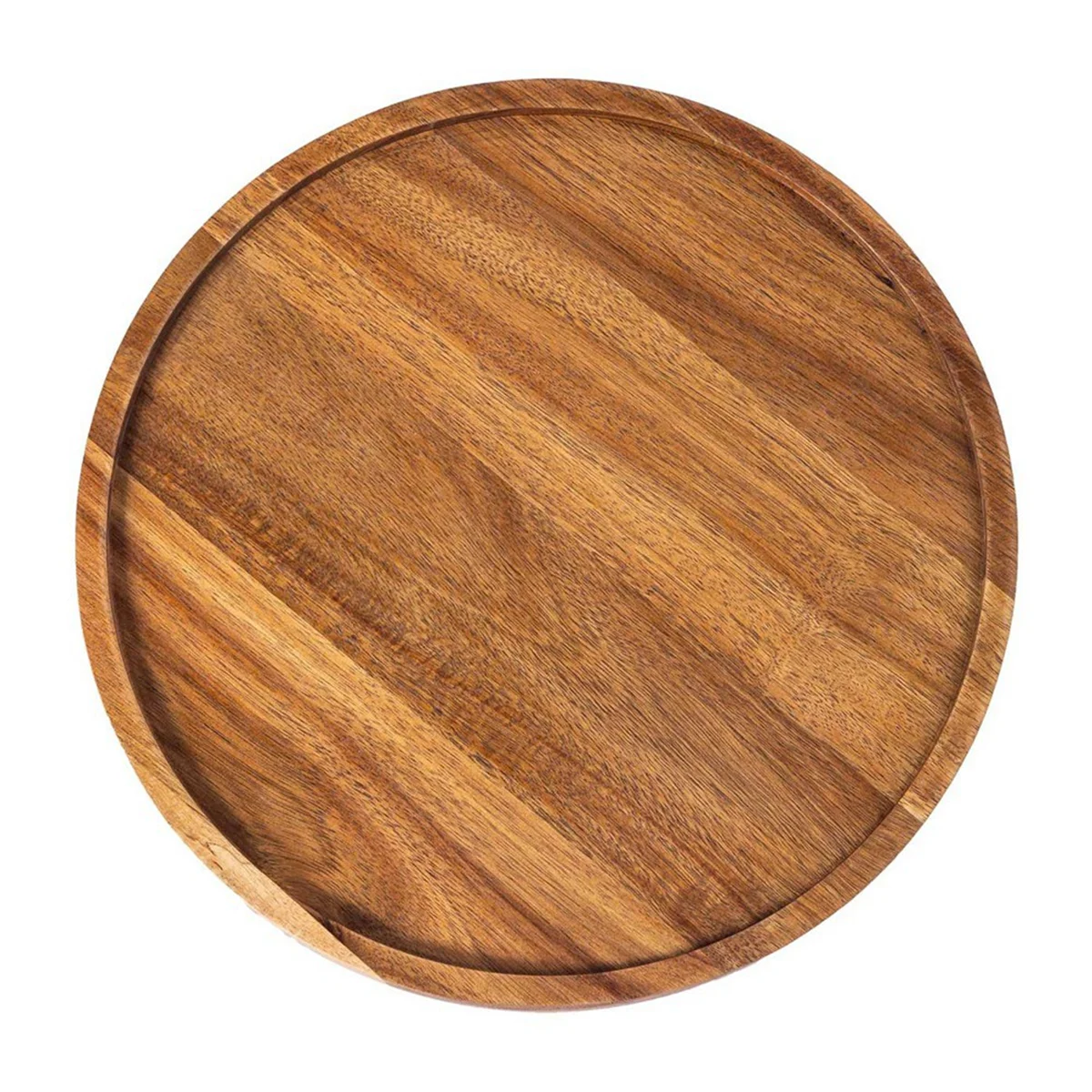 

Round Wood Tray,Wooden Serving Tray,Serving Platter,Appetizer Charcuterie Board,Tray Organizer for Kitchen/Countertop D