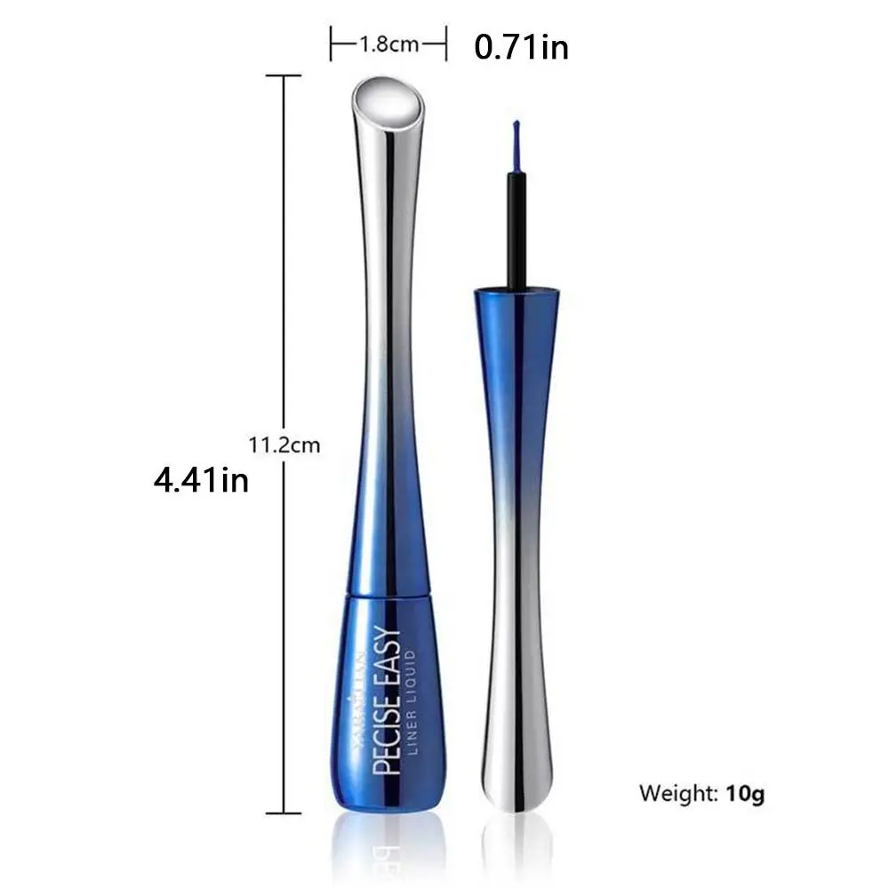 Delineador de ojos líquido colorido a prueba de manchas, resistente al agua, fluorescente, de secado rápido, fácil de usar, neón