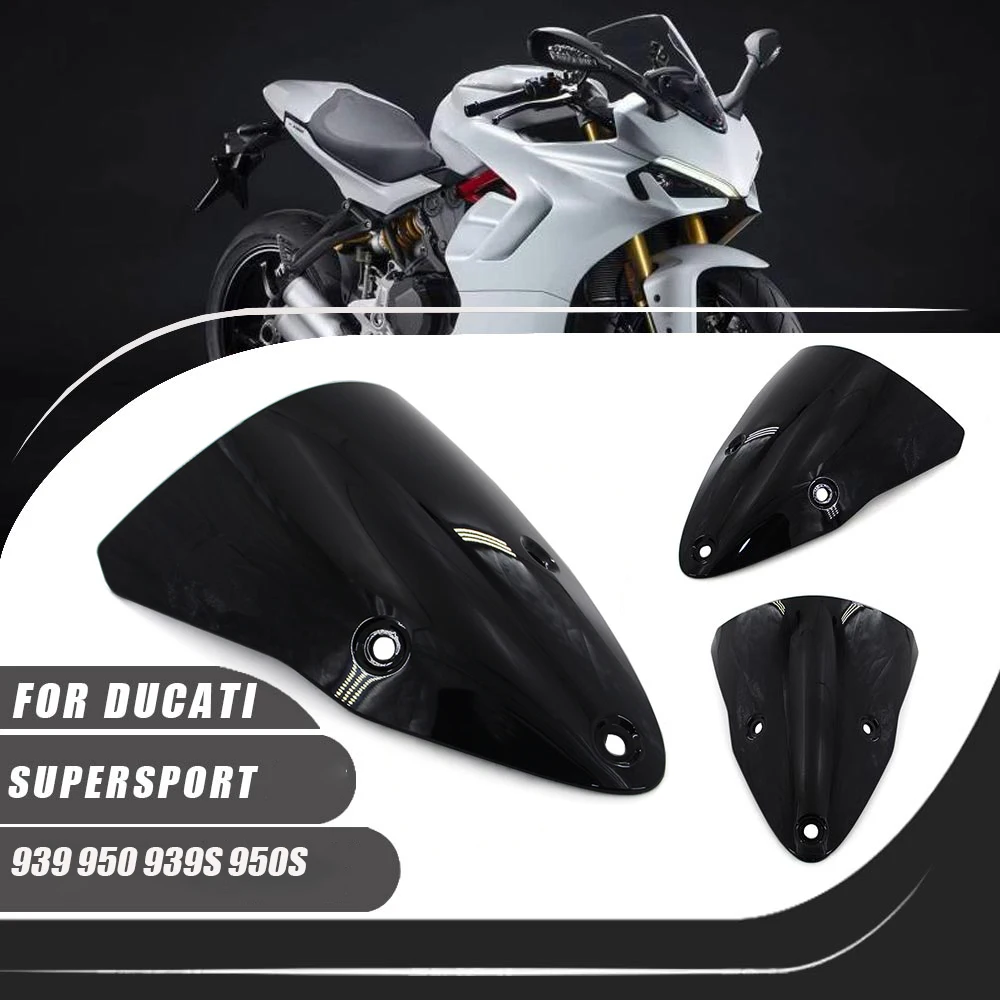 For Ducati SUPERSPORT 939 950 939S 950S 2017-2022 Motorcycle Accessories ABS Windshield Windscreen Wind Deflectors