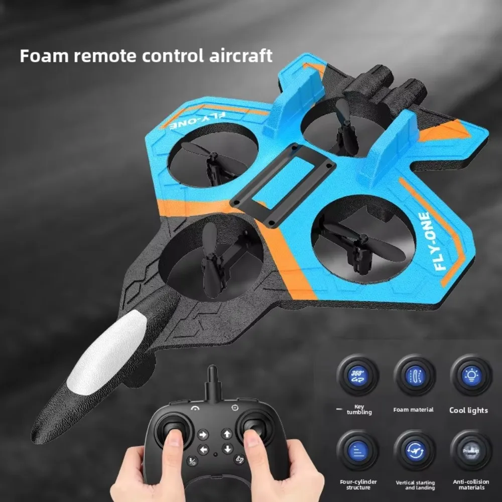 

EPP Foam Пульт дистанционного управления Foam Fighter RC Дроны Гравитационный датчик Четырехмоторный вертолет Игрушка Прочный 2,4G Трюк RC Хобби Реактивный самолет