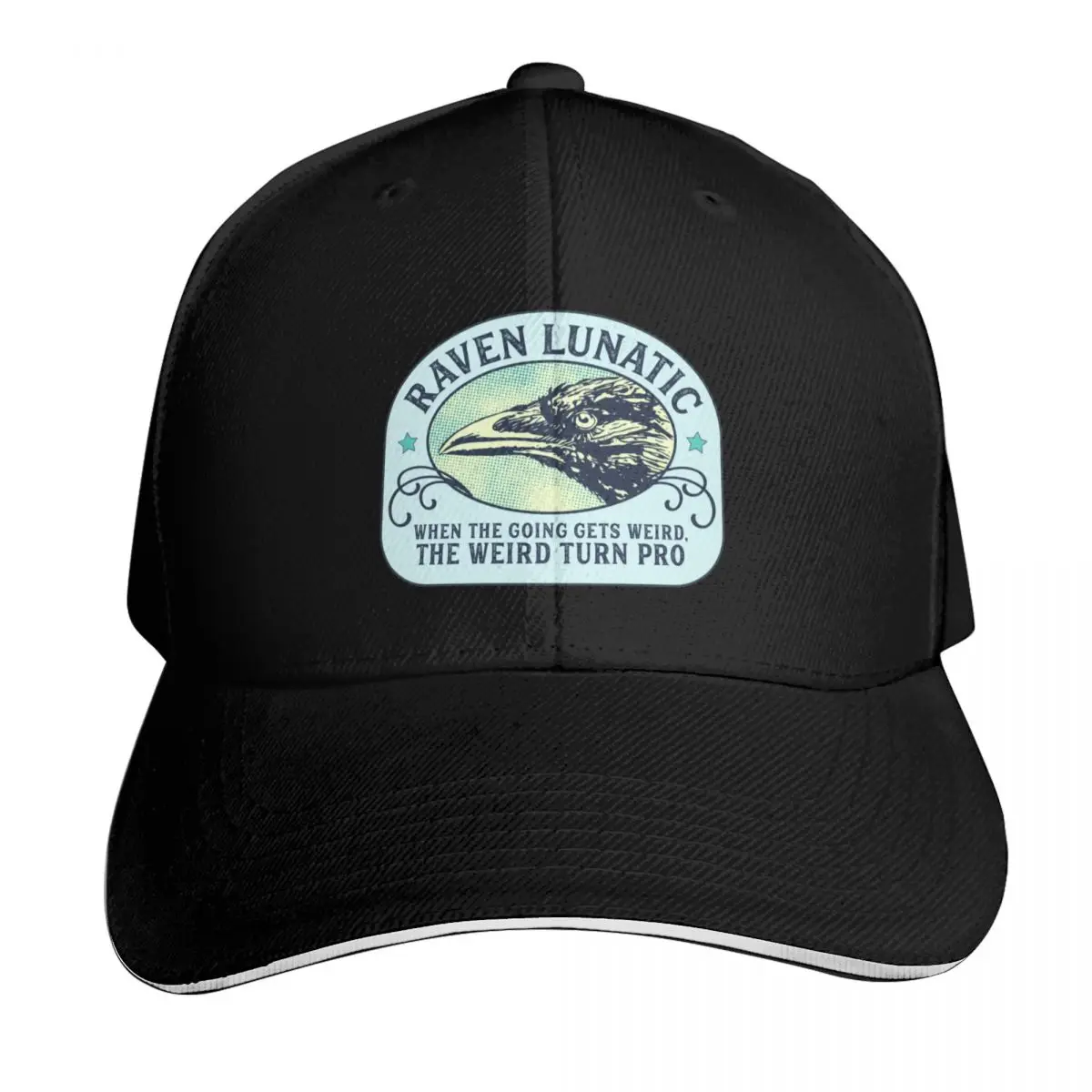 Raven Lunatic - When the going gets weird, the weird turn pro - Hunter S Thompson Quote Baseball Cap