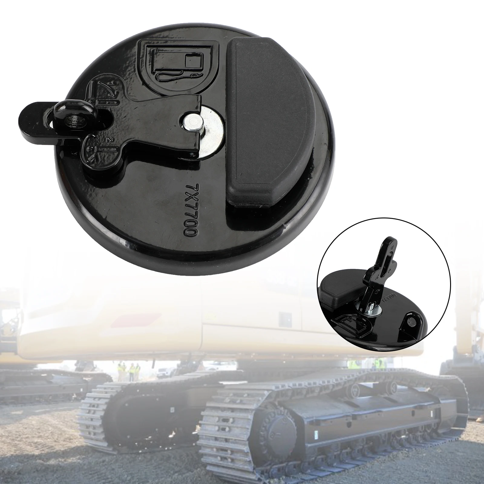 Areyourshop 7X7700 Locking Fuel Cap For Caterpillar Excavator 320B Dozers D3C Loaders 931B