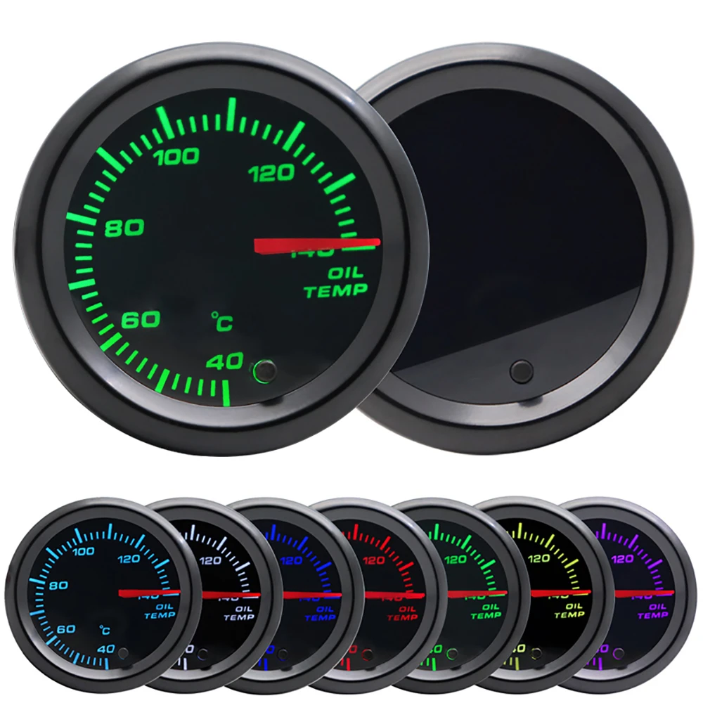 2,52mm LED Getönte 7-Farben-Serie: Boost/Wassertemperatur/Öltemperatur/Öldruck/Voltmeter/Luft-Kraftstoff-Verhältnis/EGT/Drehzahlmesser für Fahrzeuge – Detail 13