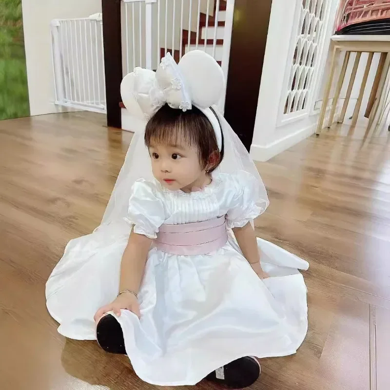 Spring Summer Kids Girl Party Dress Short Puff Sleeves Lace Collar Princess Dress with Big Bow Sashes Cute Formal Clothing H8992 - AliExpress Spring Summer Kids Girl Party Dress Short Puff Sleeves Lace Collar Princess Dress with Big Bow Sashes Cute Formal Clothing H8992 - AliExpress