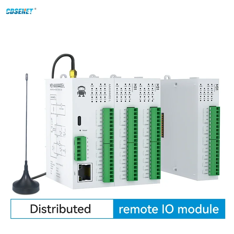 433/868/915M RS485 Lora Analog Switch Acquisition Remote IO Module Ethernet CDSENET M31-Lora Series Modbus RTU Long Distance