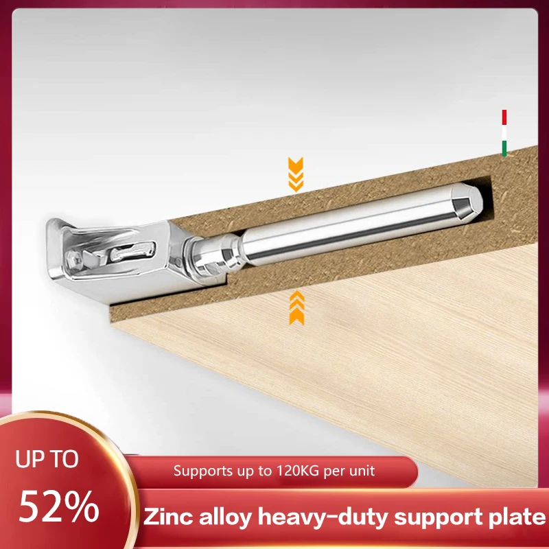

Heavy Duty Adjustable Hidden Shelf Bracket Floating Wood Shelf Support Pin Invisible Load Bearing Hardware 16Mm Zinc Alloy