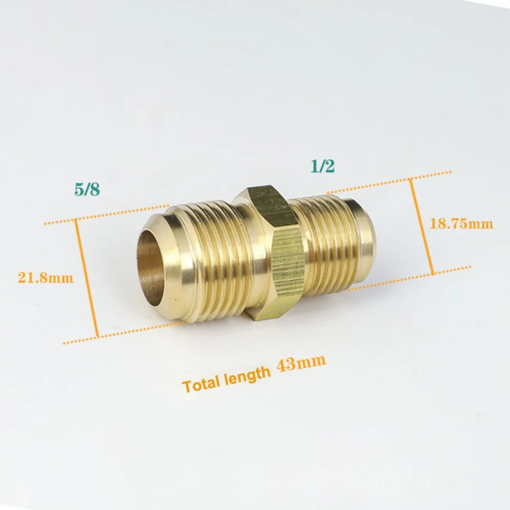 New Male to Male Brass Pipe Fitting Connector 1/4