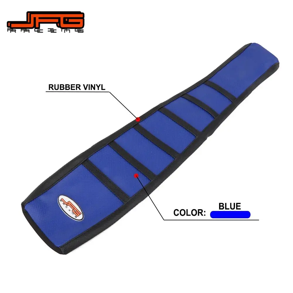 Housse de siège de moto pour Yamaha YZ125 YZ250 2002 – 2019, accessoires de vélo électrique tout-terrain, coussin de sièges de moteur de Motocross bleu