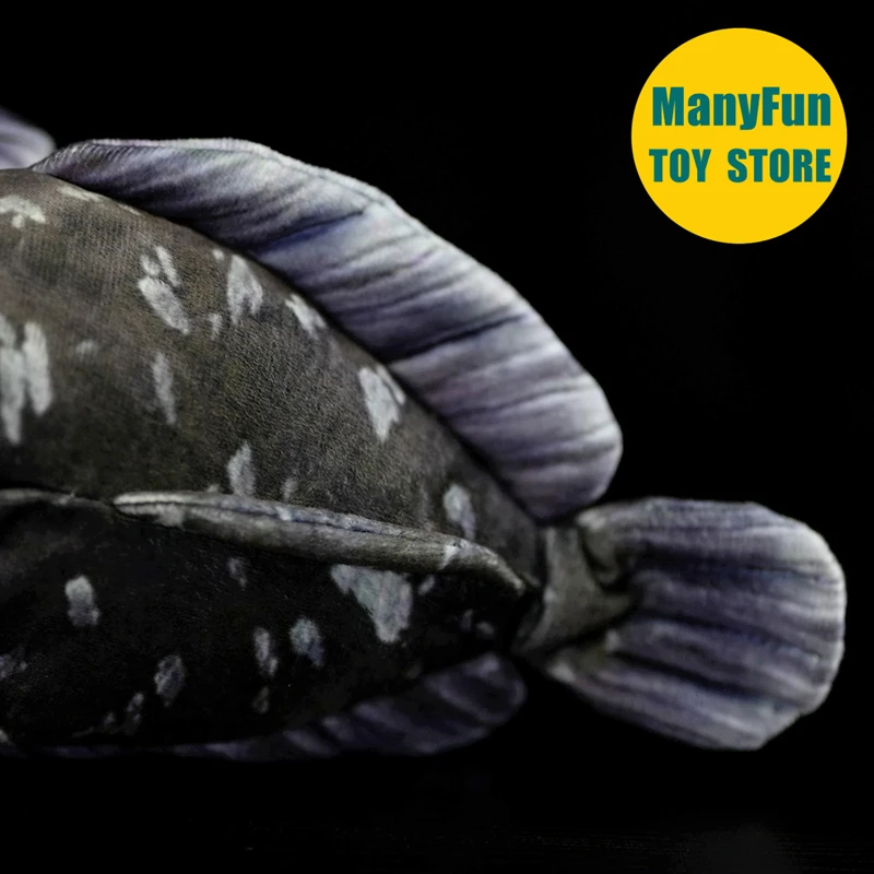 Realistic Coelacanth Plush Toy - Living Fossil Stuffed Animal, Lifelike Latimeria Plushie, Unique Gift for Marine Lovers & Kids