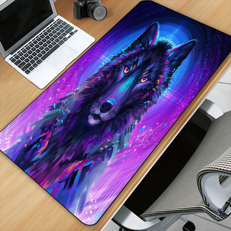 Fantasy Wolf HD Printing Gaming Mousepad Computer Gamer Large Custom MousePads Anti-slip Office Soft Rubber Mouse Mat Table Mat