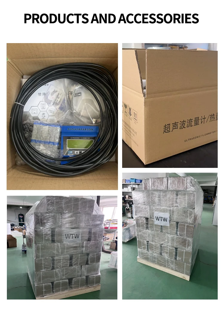 Medidor de calor con caudalímetro ultrasónico Modular, precio del transductor de flujo con abrazadera, TM-1 y CT-1, DN50-DN700 TUF-2000M