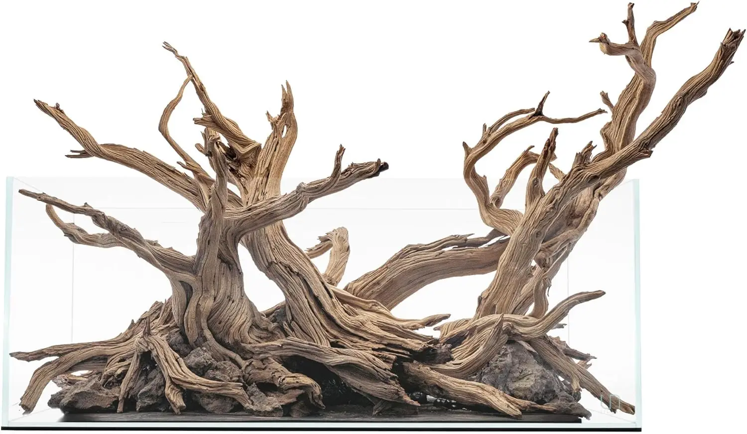 

Прозрачный аквариум без рамки - аквариум из стекла с низким содержанием железа, 45 л ° Кромки, выравнивающий коврик в комплекте (25S, неглубокий, 2 галлона)