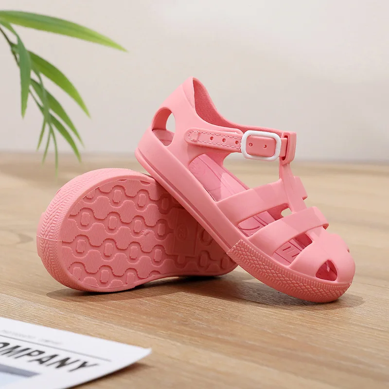 New Mini Brazil Roman Sandals Boys Girls Sandals Flox Jelly Shoes Sandals Children\'S Shoes Roman Hollow Breathable Sandals