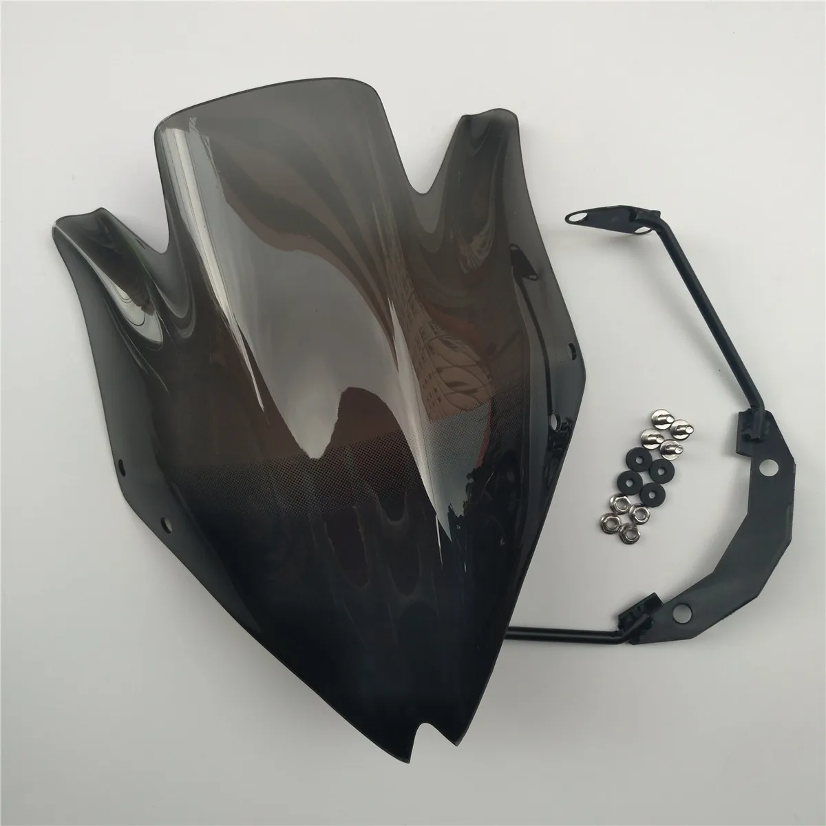 For Kawasaki Z750 Windshield Windscreen Z750R 2007-2008-2009-2010-2011-2012 Wind Deflectore High Quality Smoke Black Spoiler