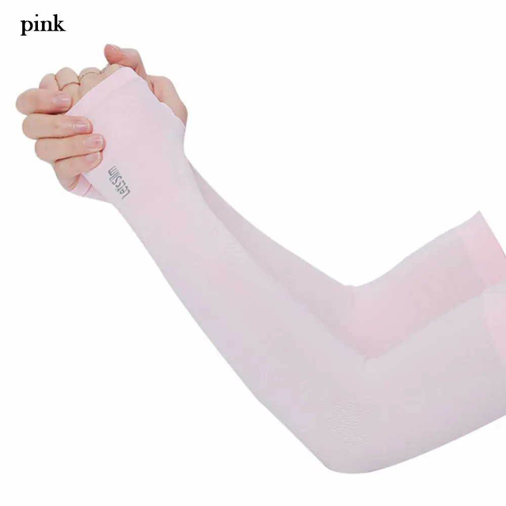Exposed thumb Basketball Summer Cooling Sportswear Arm Sleeves Arm Cover Sun Protection Outdoor Sport
