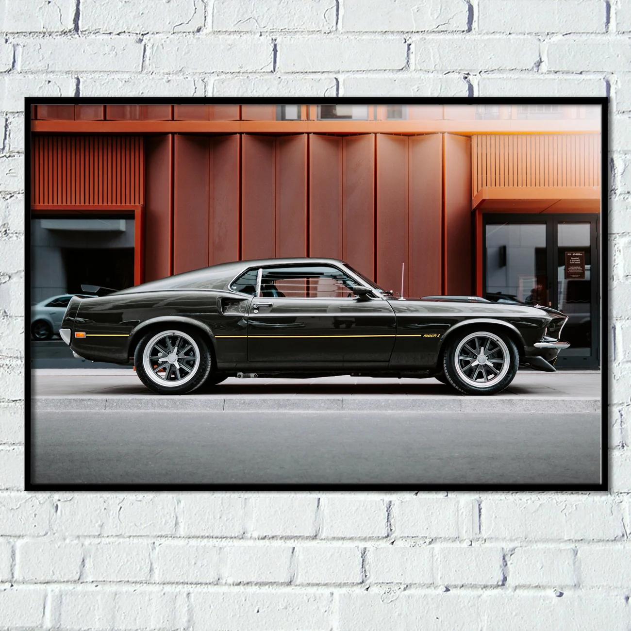 Sportscar Canvas Printings Art Mustang Boss 429 Old Car Poster Decorative Painting for Home Living Room Wall Decor