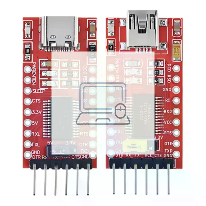 1Pcs USB TO TTL Mini / Type-C FT232RL FT232 FTDI USB 3.3V 5.5V To TTL Serial Adapter Module For  FT232 Pro Mini Port