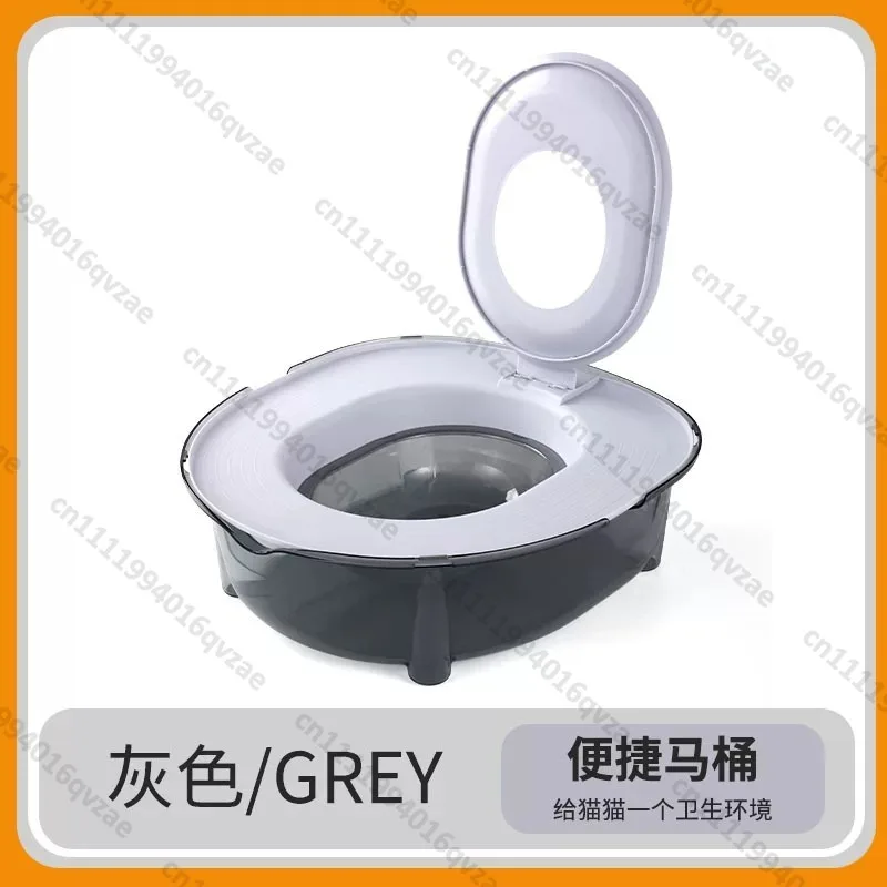 3.0 Cat Toilet Squat Pit Trainer Flush Cat Toilet Deodorant and Splash-proof Large Cat Litter Box
