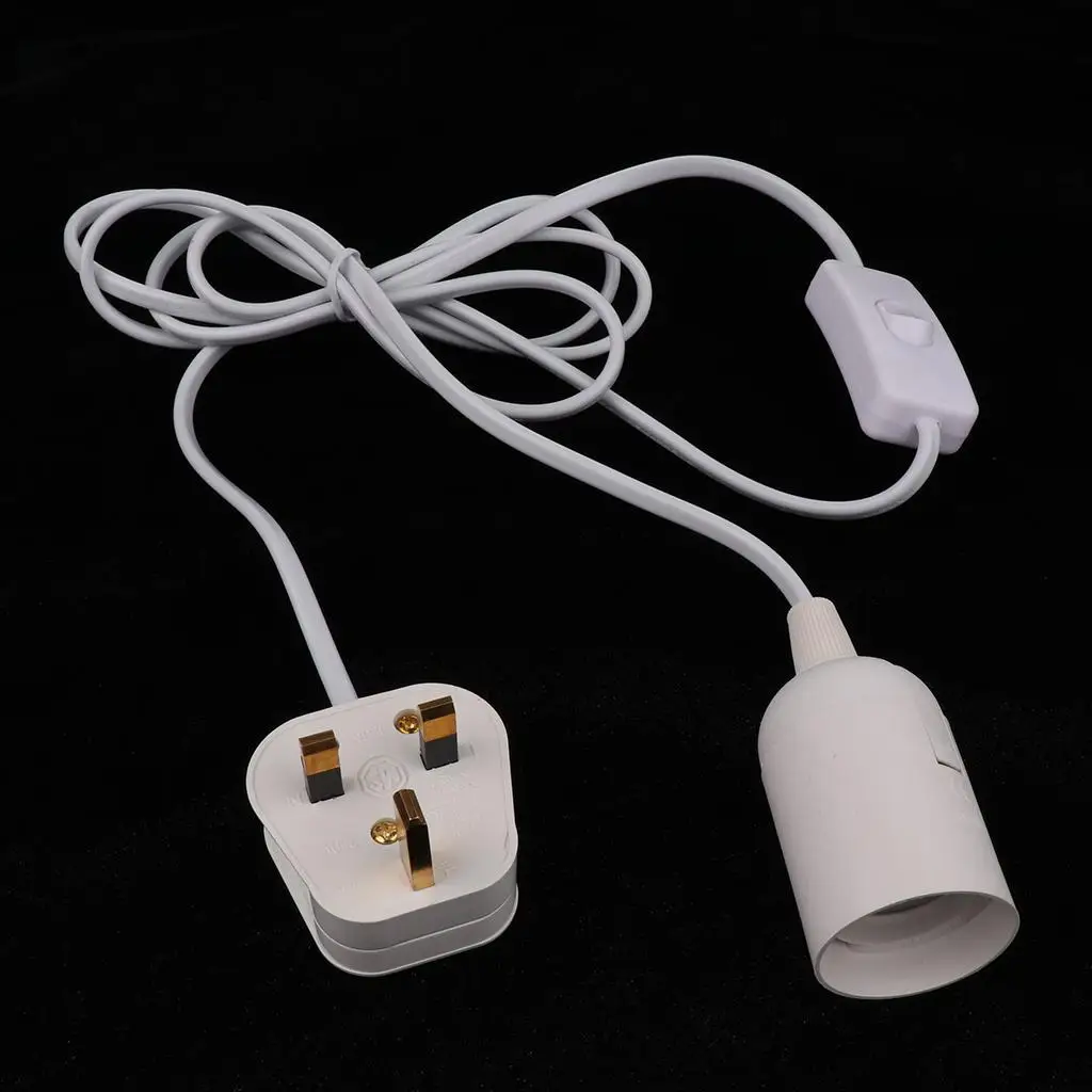 

Pendant Light Holder E27 Lamp Holder Socket with Switch Flame Retardant PVC Easy Install for Modern Lighting