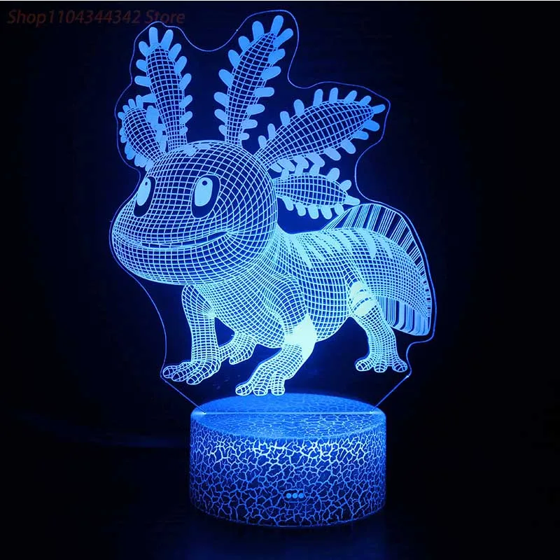 

3D Baby Fish Amphibian Night Light Living Room Bedroom Creative Parent Child Gift Decoration Light USB Atmosphere Light