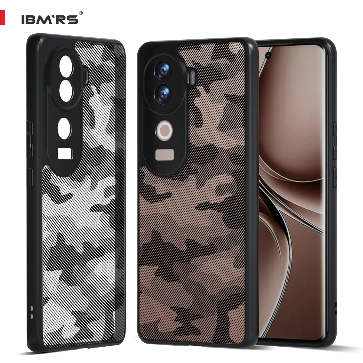 

IBMRS for iQOO Z9S 5G Case Camouflage Military Shockproof Anti-Scratch Hard PC Cover Protective Phone Case