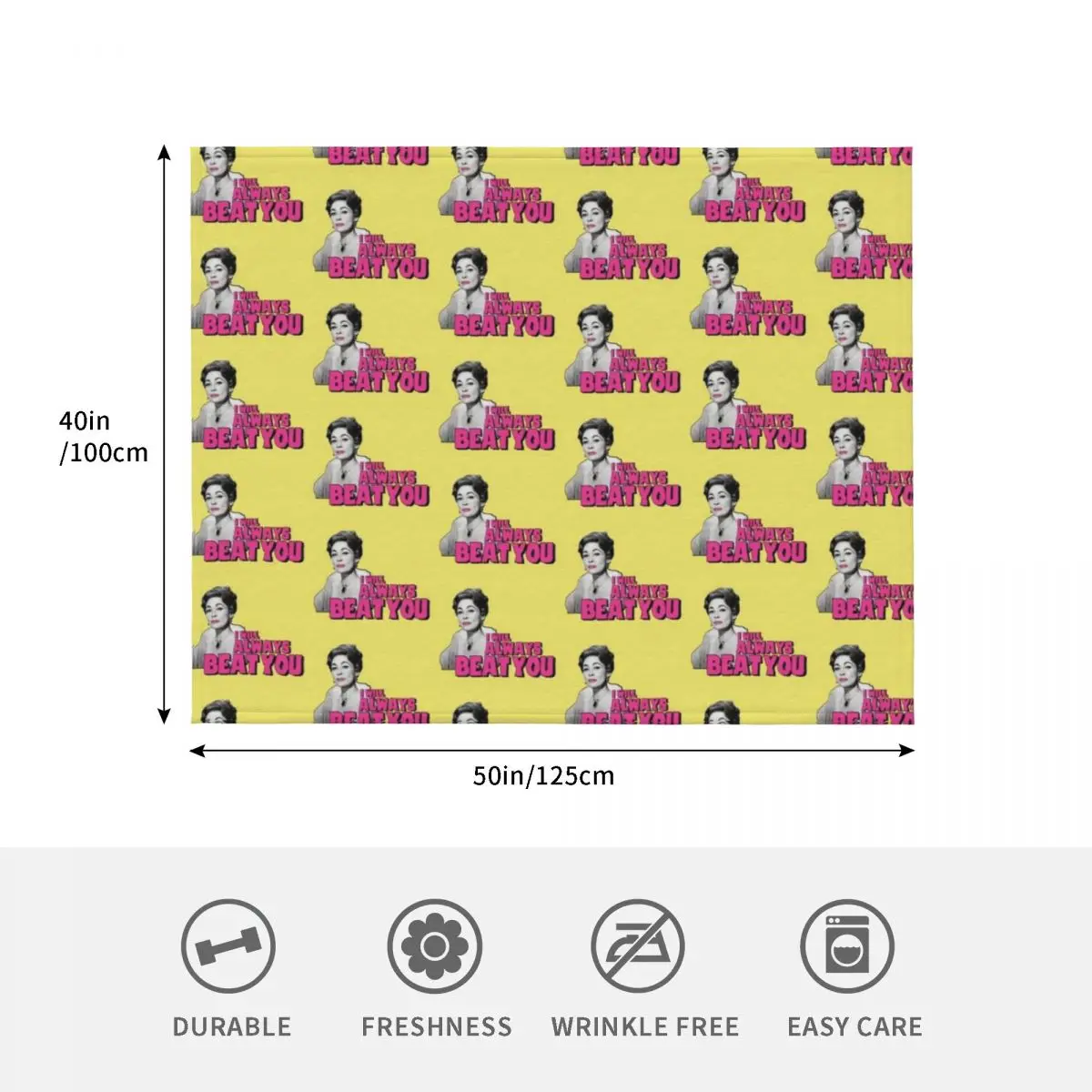 Mommie Dearest 'Faye Dunaway IS Joan Crawford.. بطانية رمي مطبوعة بطبعة اقتباس الفيلم منقوشة ناعمة لبطانيات الشتاء