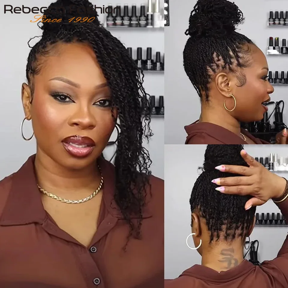 Afro Kinky Bulk Hair for Braiding by Rebecca Fashion – Natural Look, Lightweight, Perfect for African Hair Styling