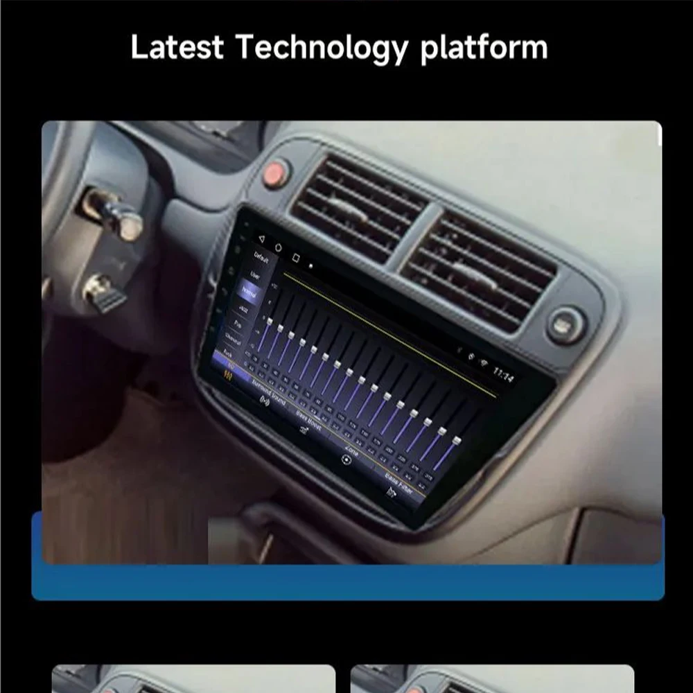 Android 14 2 Din Car Multimedia Player For Civic EK9 1999 Head Unit Stereo GPS Navigation BT WIFI