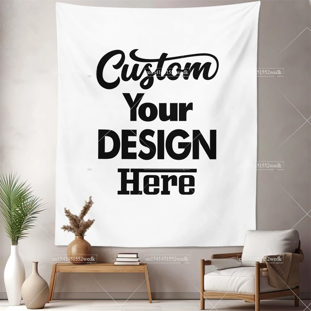 Customized Tapestry Boho Mandala Tapestries Witchcraft Wall Tapestry Print Your Photo Hippie Blanket Tapestry Vertical Art Decor