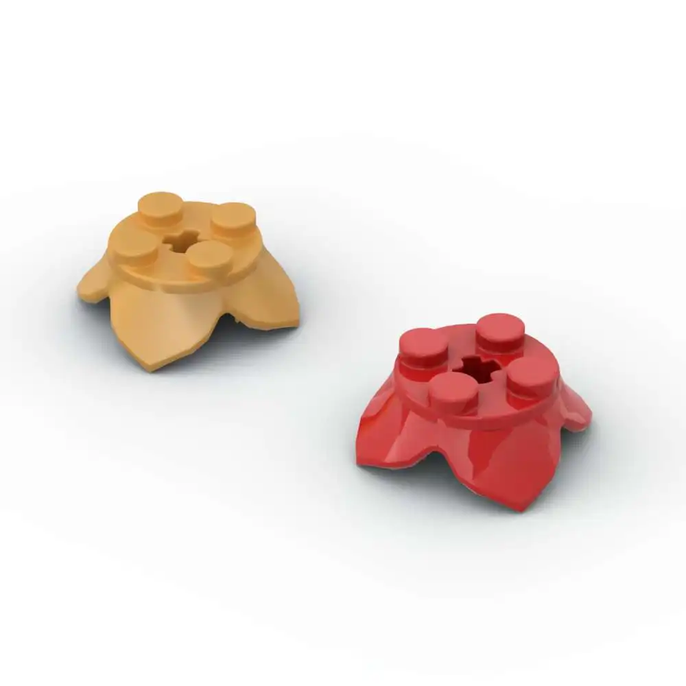 

MOC 10PCS Part Bricks 15469 Plant Leaves 2x2 Building Blocks Set With 4 Petals And Axle Hole Particle DIY Toy Birthday Kid Gifts