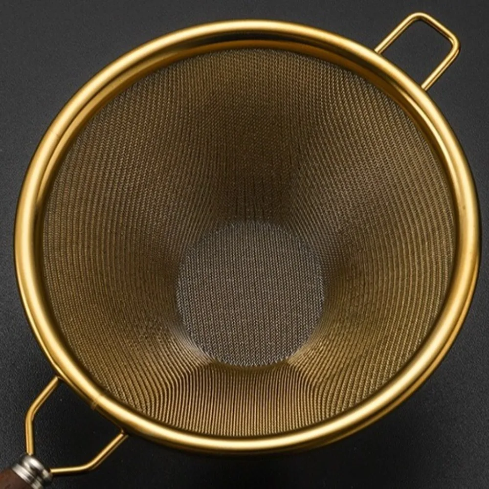 Portable Stainless Steel Matcha Sifter Easy to Clean Very Fine Mesh Fine Mesh Strainer Rust-Proof Small Tea Strainer for Kitchen