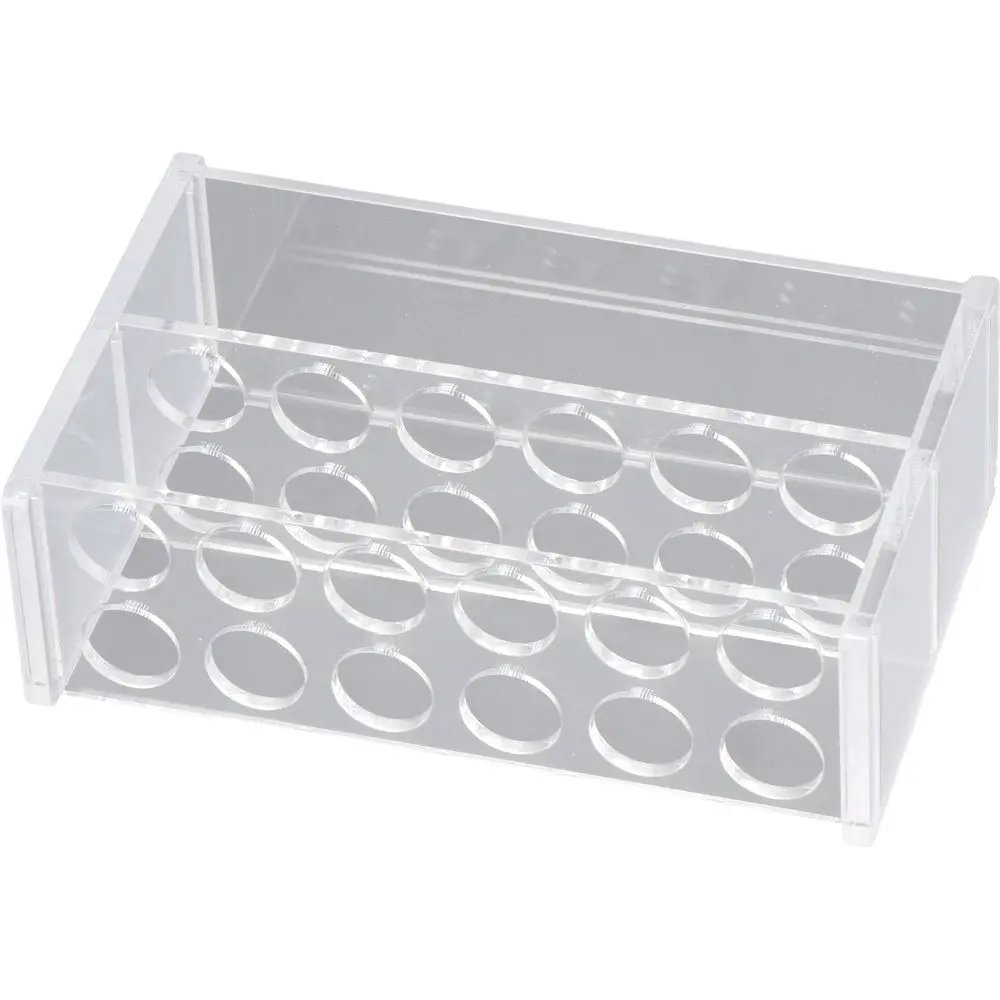 10ml Test Tube Rack Holder Firmly 16mm Acrylic Centrifuge Tubes Rack Clear 6 holes Lab Stand Tubes